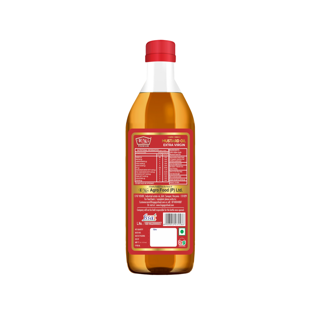 KNG Kachi Ghani Mustard Oil - Extra Virgin