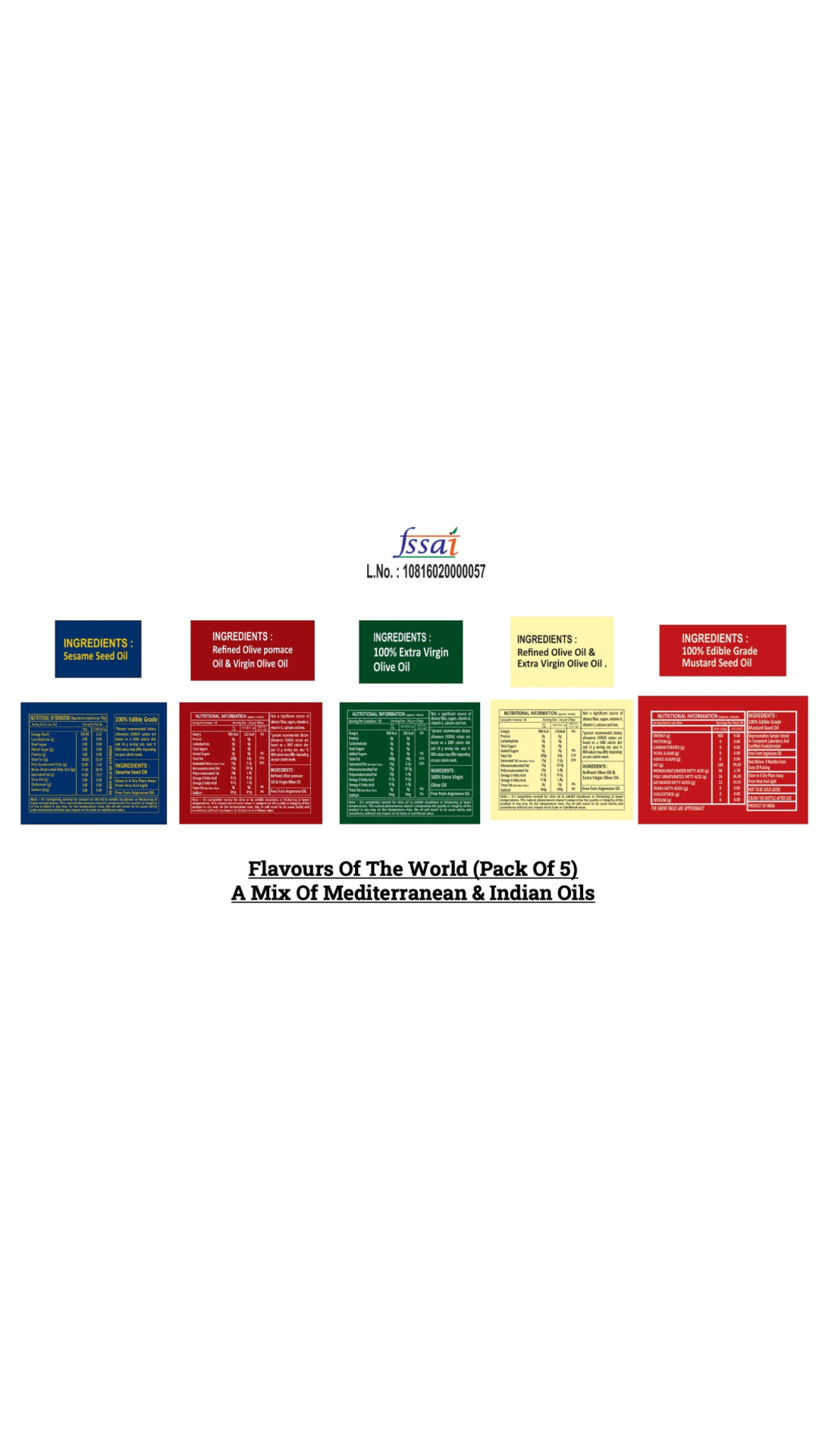 Flavours of the World (Pack of 5)